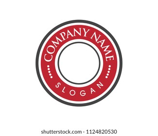 Circle emblem illustration design template vector icon