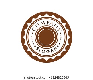Circle emblem illustration design template vector icon