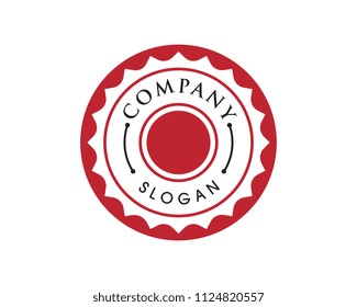 Circle emblem illustration design template vector icon