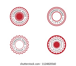Circle emblem illustration design template vector icon