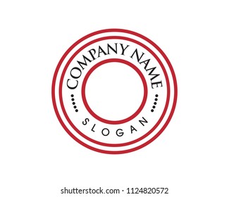 Circle emblem illustration design template vector icon