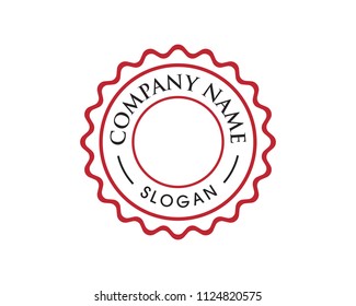 Circle emblem illustration design template vector icon