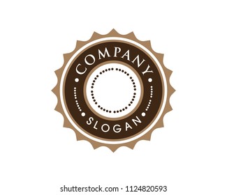 Circle emblem illustration design template vector icon