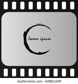 Circle with empty space for icons, logos, texts.