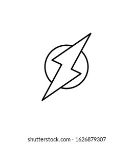 Circle, energy icon. Simple line, outline vector electro power icons for ui and ux, website or mobile application