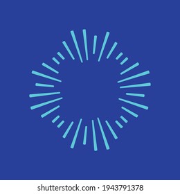 Circle equalizer flat icon. Simple style dj soundtrack symbol. Music sound sign. Logo design element. T-shirt printing. eps10. Vector for sticker.