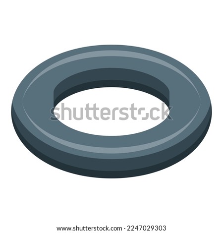 Circle espander icon isometric vector. Fitness gym. Power arm