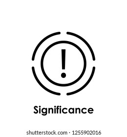 circle, exclamation mark, significance icon. One of business collection icons for websites, web design, mobile app