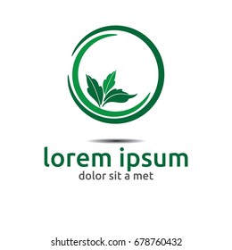 circle farm logo template.