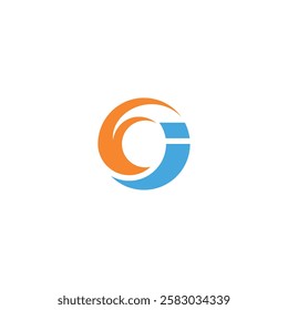 Circle IF FI Letter Logo Design with a Minimalist Flair