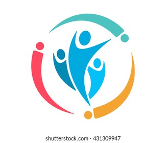 circle figure silhouette image vector icon logo