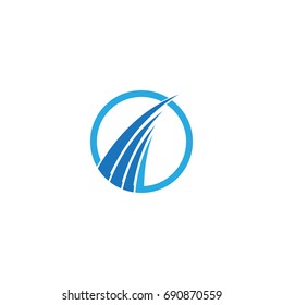 circle financial business vector logo