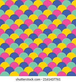 Circle fish-scales pattern, abstract background, colorful for packing, wallpaper, scrapbook projects.