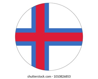 Circle Flag of Faroe Islands