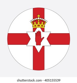 Circle of Flag Northern Ireland