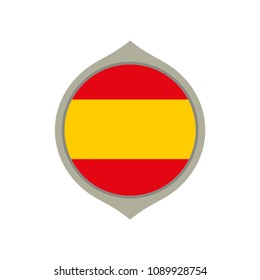 Circle flag of Spain