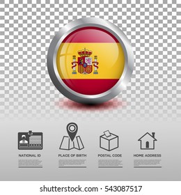 Spanish Flag Circle Images Stock Photos Vectors Shutterstock