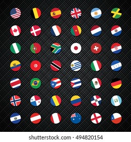 circle flags of the world