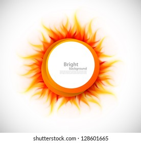 Circle with flame