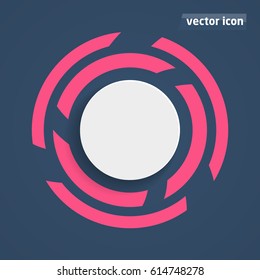 CIrcle Flat Design (for Logos, Flyers, Covers, Posters, Banner) Vector illustration.