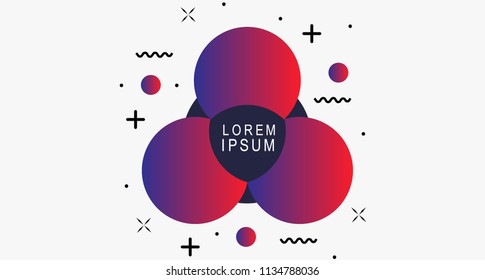 Circle Flat Geometric Shape for Campaign or poster, banner
