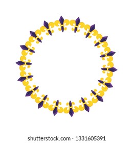 circle with fleur de lis