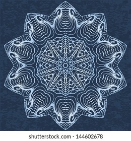 Circle floral ornament, EPS10 - vector graphics.