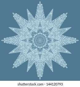 Circle floral ornament, EPS8 - vector graphics.