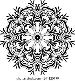 Circle floral ornament, EPS8 - vector graphics