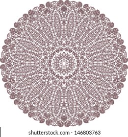 Circle floral ornament, EPS8 - vector graphics.