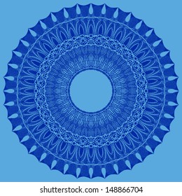 Circle floral ornament, EPS8 - vector graphics.