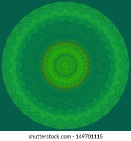 Circle floral ornament, EPS8 - vector graphics.