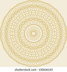 Circle floral ornament, EPS8 - vector graphics.