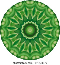 Circle floral ornament, EPS8 - vector graphics.