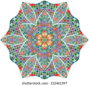 Circle floral ornament, EPS8 - vector graphics.