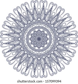 Circle floral ornament, EPS8 - vector graphics.