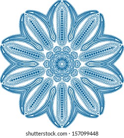 Circle floral ornament, EPS8 - vector graphics.