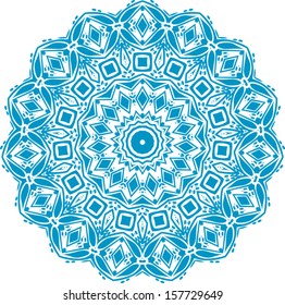 Circle floral ornament, EPS8 - vector graphics.