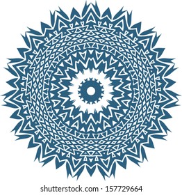 Circle floral ornament, EPS8 - vector graphics.