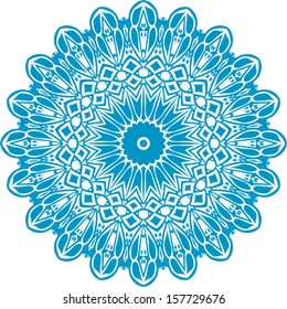 Circle floral ornament, EPS8 - vector graphics.