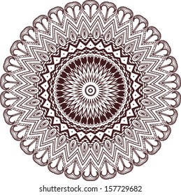 Circle floral ornament, EPS8 - vector graphics.