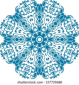 Circle floral ornament, EPS8 - vector graphics.