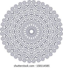 Circle floral ornament, EPS8 - vector graphics.