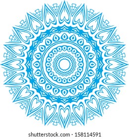 Circle floral ornament, EPS8 - vector graphics.