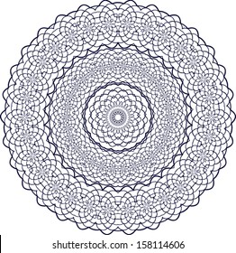 Circle floral ornament, EPS8 - vector graphics.