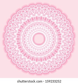 Circle floral ornament, EPS8 - vector graphics.