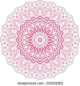 Circle floral ornament, EPS8 - vector graphics.