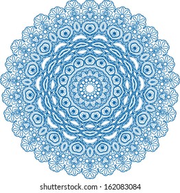 Circle floral ornament, EPS8 - vector graphics.