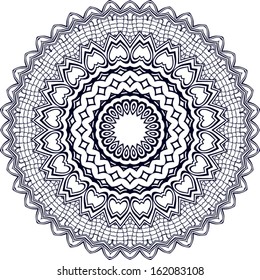 Circle floral ornament, EPS8 - vector graphics.