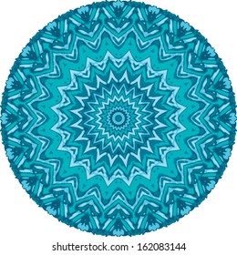 Circle floral ornament, EPS8 - vector graphics.